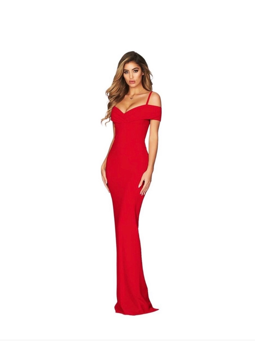 NWT Nookie Phoenix Off Shoulder Red Gown
